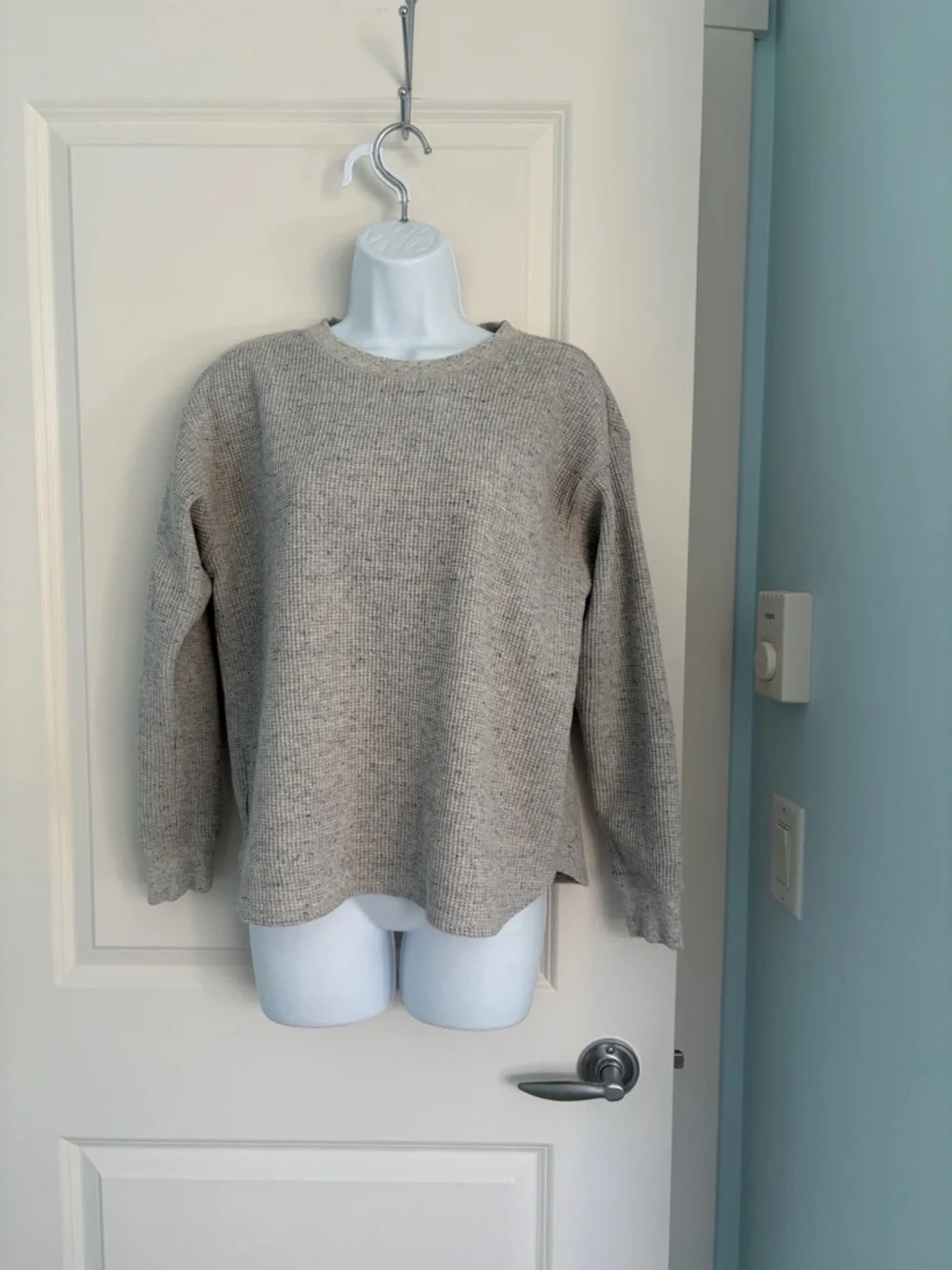 Neutral Taupe Crewneck Sweater - Women - Picture 1 of 5